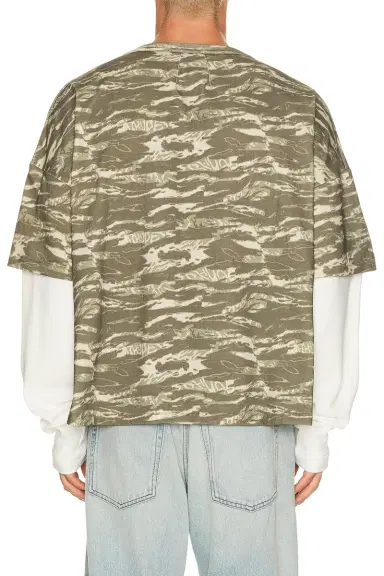 Rhude Tiger Camo Double Layer Tee | Thumbnail 2 Rhude Tiger Camo Double Layer Tee | Thumbnail 2