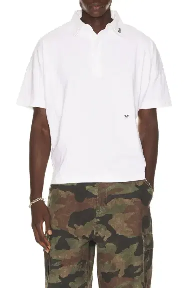 Rhude Short Sleeve Jersey Polo Shirt | Thumbnail 1 Rhude Short Sleeve Jersey Polo Shirt | Thumbnail 1