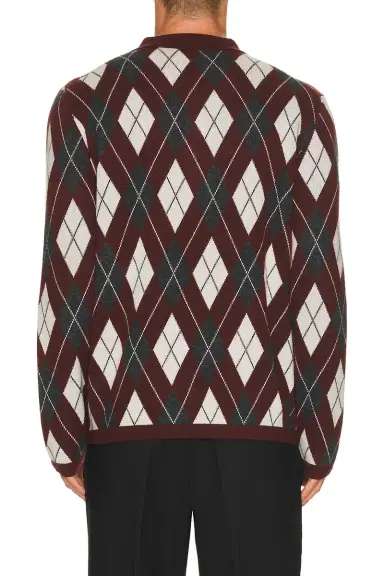 Simkhai Callum Cashmere Argyle Polo | Thumbnail 2 Simkhai Callum Cashmere Argyle Polo | Thumbnail 2