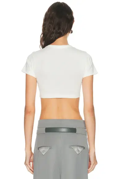 The Attico Logo Crop Tee | Thumbnail 3 The Attico Logo Crop Tee | Thumbnail 3