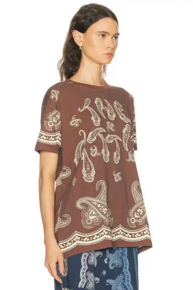 The Attico Paisley T-Shirt | Thumbnail 2 The Attico Paisley T-Shirt | Thumbnail 2