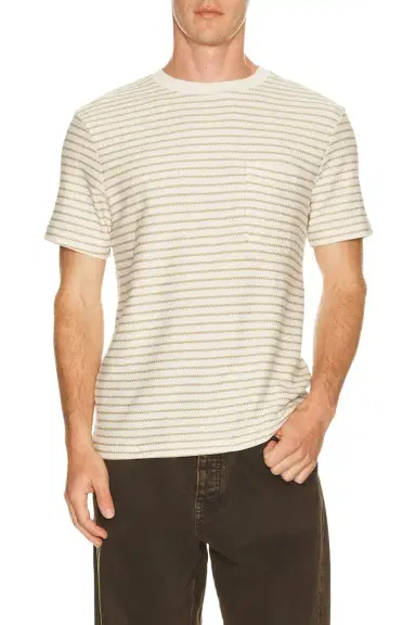 Frame Ribbed Striped Tee | Thumbnail 1 Frame Ribbed Striped Tee | Thumbnail 1