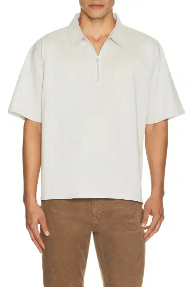 Frame Half Zip Pique Polo | Thumbnail 1 Frame Half Zip Pique Polo | Thumbnail 1