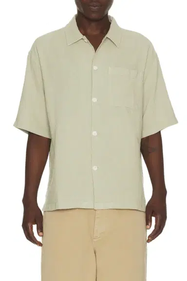 Frame Open Weave Short Sleeve Shirt | Thumbnail 1 Frame Open Weave Short Sleeve Shirt | Thumbnail 1