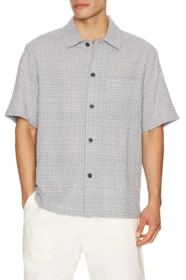 Theory Mini Texture Check Shirt | Thumbnail 1 Theory Mini Texture Check Shirt | Thumbnail 1