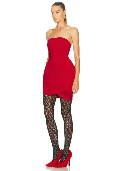 Magda Butrym Strapless Mini Dress | Thumbnail 3 Magda Butrym Strapless Mini Dress | Thumbnail 3