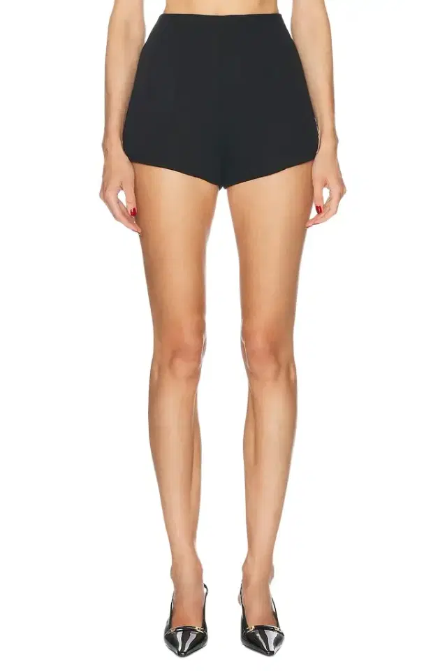 Naftali Polished Crepe Mini Shorts Naftali Polished Crepe Mini Shorts