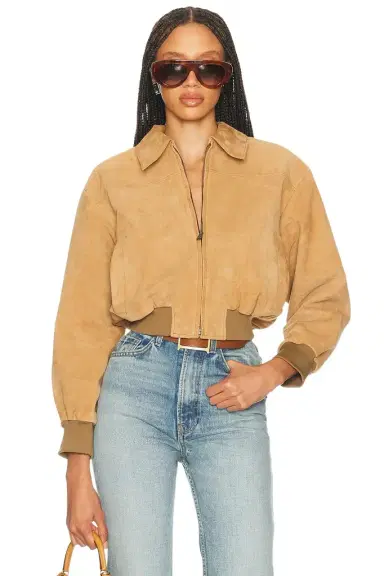 Helsa The Suede Zip Bomber | Thumbnail 1 Helsa The Suede Zip Bomber | Thumbnail 1