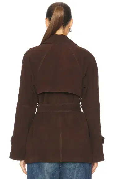 L'Academie Elae Suede Jacket | Thumbnail 4 L'Academie Elae Suede Jacket | Thumbnail 4