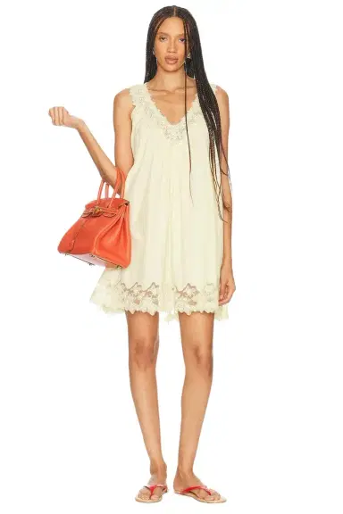 Helsa Mini Dress With Lace | Thumbnail 1 Helsa Mini Dress With Lace | Thumbnail 1