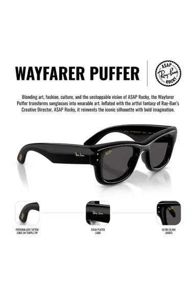 Ray-Ban X A$ap Rocky Wayfarer Puffer | Thumbnail 4 Ray-Ban X A$ap Rocky Wayfarer Puffer | Thumbnail 4