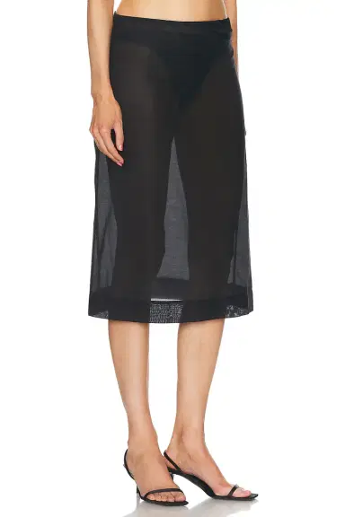 L'Academie Gabin Midi Skirt | Thumbnail 2 L'Academie Gabin Midi Skirt | Thumbnail 2