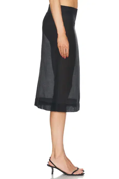 L'Academie Gabin Midi Skirt | Thumbnail 3 L'Academie Gabin Midi Skirt | Thumbnail 3