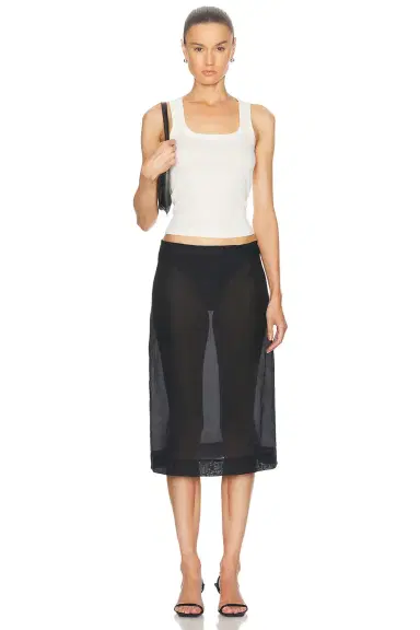 L'Academie Gabin Midi Skirt | Thumbnail 5 L'Academie Gabin Midi Skirt | Thumbnail 5