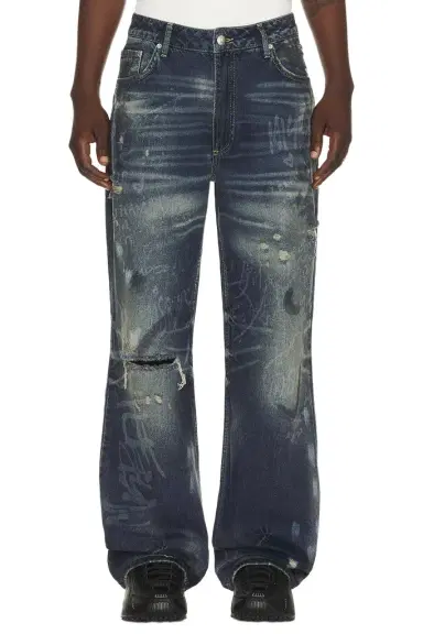 MISBHV Laser Tagged Denim Jeans | Thumbnail 1 MISBHV Laser Tagged Denim Jeans | Thumbnail 1