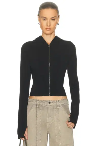 GRLFRND Shrunken Zip Hoodie | Thumbnail 1 GRLFRND Shrunken Zip Hoodie | Thumbnail 1