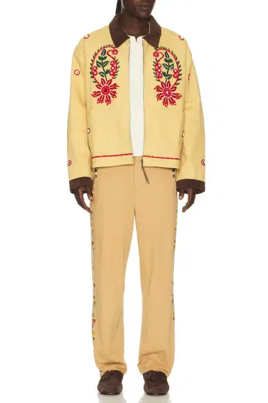 Found Hand Embroidered Paisley Motif Work Jacket | Thumbnail 3 Found Hand Embroidered Paisley Motif Work Jacket | Thumbnail 3