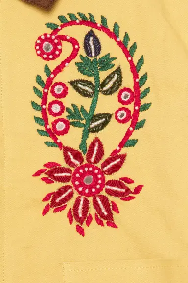 Found Hand Embroidered Paisley Motif Work Jacket | Thumbnail 5 Found Hand Embroidered Paisley Motif Work Jacket | Thumbnail 5