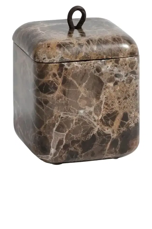 Marble Lidded Vanity Jar Marble Lidded Vanity Jar