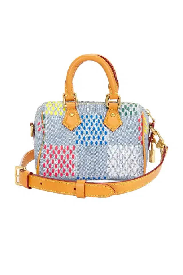 Louis Vuitton LV Vers Damier Denim Speedy Bandouliere 18 Handbag Louis Vuitton LV Vers Damier Denim Speedy Bandouliere 18 Handbag