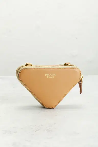 Prada Prada Raffia Mini Triangle Shoulder Bag | Thumbnail 3 Prada Prada Raffia Mini Triangle Shoulder Bag | Thumbnail 3