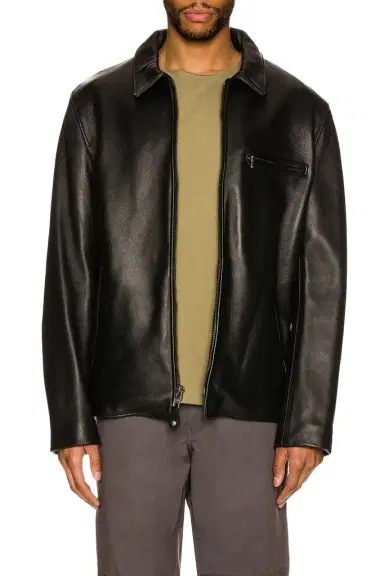 SCHOTT Collar Lamb Leather Jacket | Thumbnail 1 SCHOTT Collar Lamb Leather Jacket | Thumbnail 1