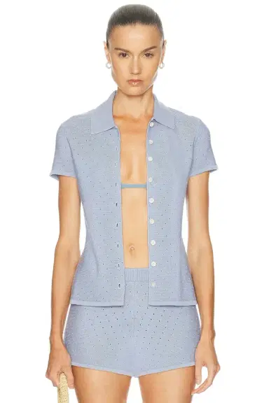 SRG Gidget Knit Polo Cardigan | Thumbnail 1 SRG Gidget Knit Polo Cardigan | Thumbnail 1