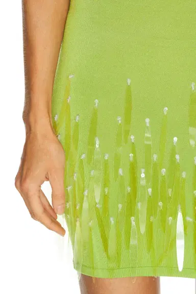 David Koma Sequin Embroidered Mini Knit Dress | Thumbnail 4 David Koma Sequin Embroidered Mini Knit Dress | Thumbnail 4
