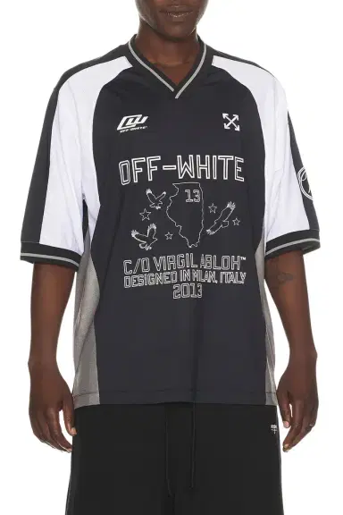 Off-White Eagle Team Soccer Jersey | Thumbnail 1 Off-White Eagle Team Soccer Jersey | Thumbnail 1