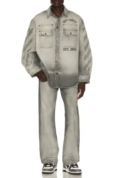 Off-White Denim Military Overshirt | Thumbnail 4 Off-White Denim Military Overshirt | Thumbnail 4