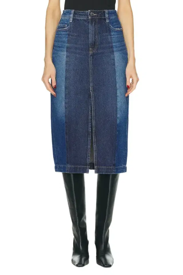 Robin Seamed Tonal Midi Skirt Robin Seamed Tonal Midi Skirt