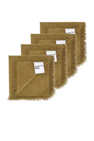 HAWKINS NEW YORK Essential Set Of 4 Cocktail Napkins | Thumbnail 3 HAWKINS NEW YORK Essential Set Of 4 Cocktail Napkins | Thumbnail 3