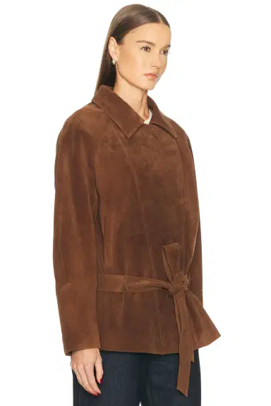 Aexae Leather Suede Belted Jacket | Thumbnail 3 Aexae Leather Suede Belted Jacket | Thumbnail 3