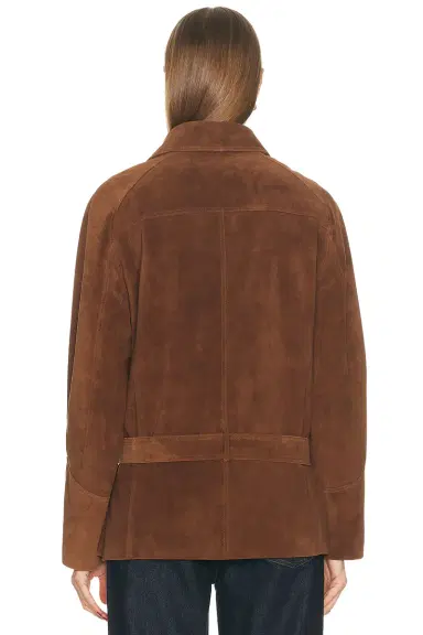 Aexae Leather Suede Belted Jacket | Thumbnail 4 Aexae Leather Suede Belted Jacket | Thumbnail 4