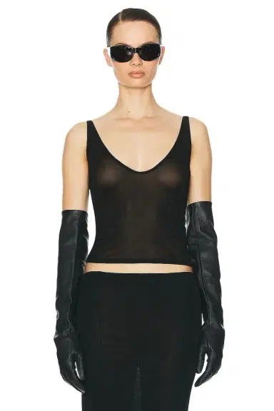 Helsa Sheer Knit Tank Top | Thumbnail 1 Helsa Sheer Knit Tank Top | Thumbnail 1
