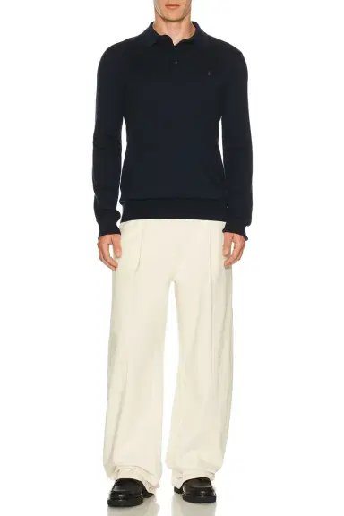Polo Ralph Lauren Long Sleeve Merino Wool Button Placket Polo Sweater | Thumbnail 3 Polo Ralph Lauren Long Sleeve Merino Wool Button Placket Polo Sweater | Thumbnail 3