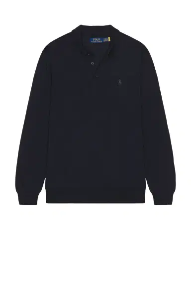 Polo Ralph Lauren Long Sleeve Merino Wool Button Placket Polo Sweater | Thumbnail 4 Polo Ralph Lauren Long Sleeve Merino Wool Button Placket Polo Sweater | Thumbnail 4