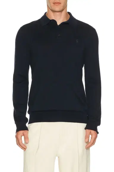 Polo Ralph Lauren Long Sleeve Merino Wool Button Placket Polo Sweater | Thumbnail 1 Polo Ralph Lauren Long Sleeve Merino Wool Button Placket Polo Sweater | Thumbnail 1