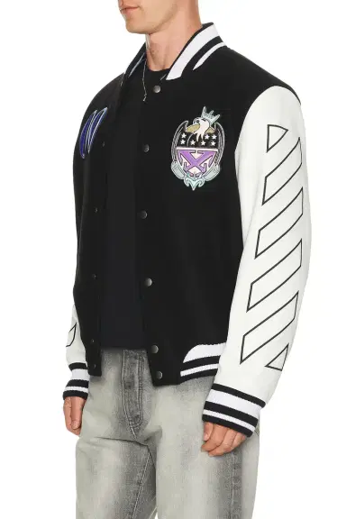 Off-White Royal Jewels Wool Varsity Jacket | Thumbnail 2 Off-White Royal Jewels Wool Varsity Jacket | Thumbnail 2