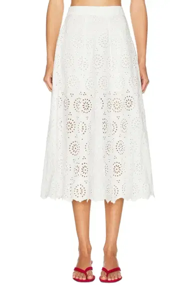 Frame The Deco Eyelet Skirt | Thumbnail 1 Frame The Deco Eyelet Skirt | Thumbnail 1
