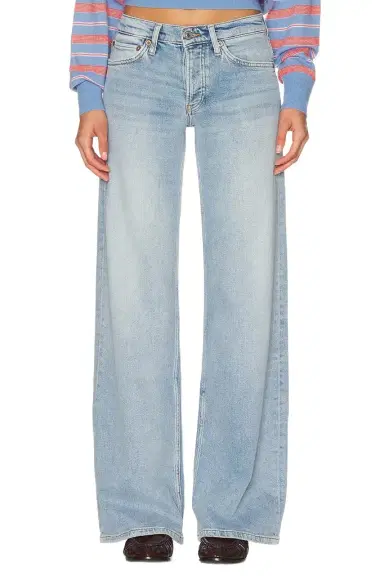 RE/DONE Mid Rise Wide Leg Jeans | Thumbnail 1 RE/DONE Mid Rise Wide Leg Jeans | Thumbnail 1