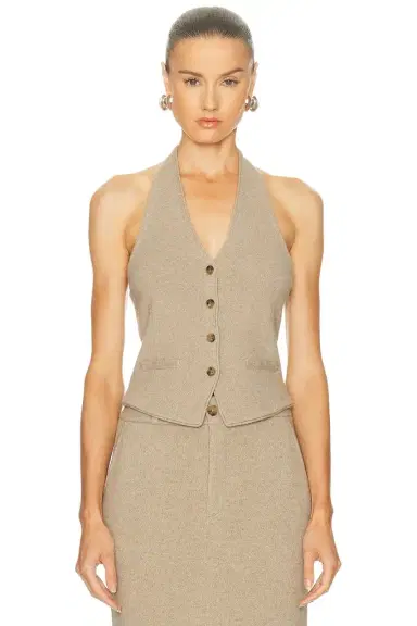 Guest In Residence Tailored Halter Vest | Thumbnail 1 Guest In Residence Tailored Halter Vest | Thumbnail 1