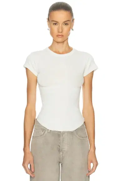 GRLFRND Scoop Hem Baby Tee | Thumbnail 1 GRLFRND Scoop Hem Baby Tee | Thumbnail 1