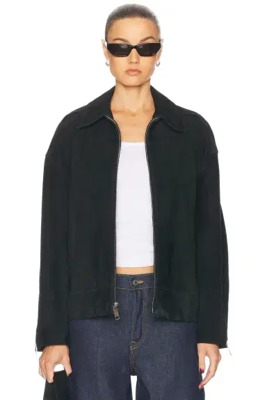 GRLFRND Alek Suede Jacket | Thumbnail 1 GRLFRND Alek Suede Jacket | Thumbnail 1