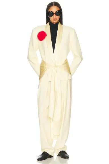 Helsa High Waist Pleated Suit Trouser | Thumbnail 5 Helsa High Waist Pleated Suit Trouser | Thumbnail 5