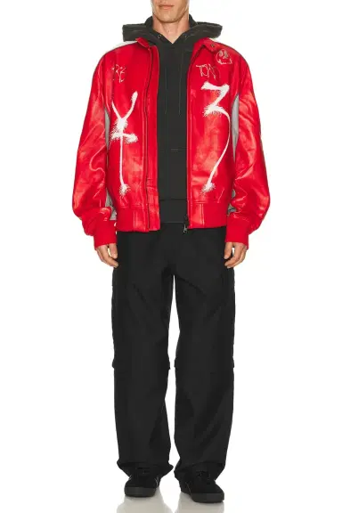 Y-3 Gfx Leather Jacket | Thumbnail 4 Y-3 Gfx Leather Jacket | Thumbnail 4