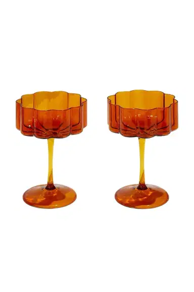 FAZEEK Wave Coupe Glasses Set of 2 | Thumbnail 1 FAZEEK Wave Coupe Glasses Set of 2 | Thumbnail 1