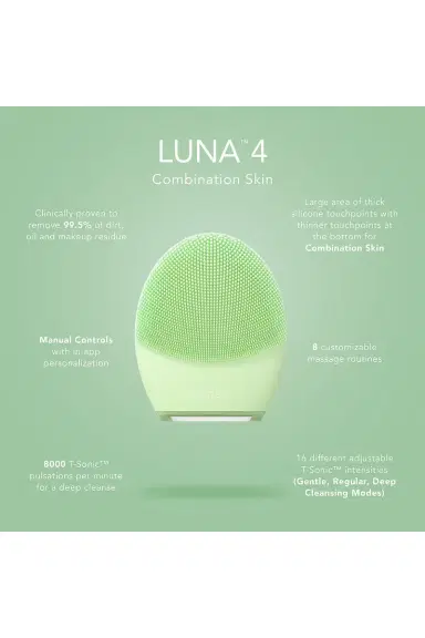 Foreo Luna 4 Facial Cleansing & Firming Device For Combination Skin | Thumbnail 5 Foreo Luna 4 Facial Cleansing & Firming Device For Combination Skin | Thumbnail 5