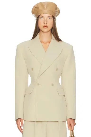 Helsa The Double Breasted S Curve Jacket | Thumbnail 1 Helsa The Double Breasted S Curve Jacket | Thumbnail 1