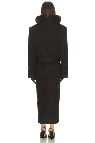 Helsa Bold Shoulder Long Coat | Thumbnail 3 Helsa Bold Shoulder Long Coat | Thumbnail 3